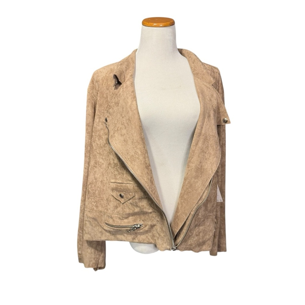 ✨NWT Anthropologie |Blank NYC | Faux Suede Moto Jacket - Picture 4 of 12